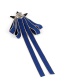 Fashion Blue Star Shape Decorated Bowknot Brooch