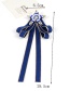 Fashion Blue Star Shape Decorated Bowknot Brooch