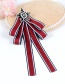 Fashion Red Star Shape Decorated Bowknot Brooch