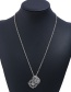 Fashion Silver Color Anchor Shape Decorated Necklace