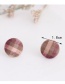 Fashion Gray Grid Pattern Decorated Earrings