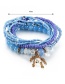 Vintage White Beads Decorated Multi-layer Tassel Bracelet