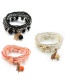 Vintage Orange Flower&tassel Decorated Multi-layer Beads Bracelet