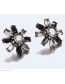 Trendy Multi-color Flower Shape Design Simple Earrings