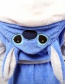 Lovely Blue Stitch Shape Decorated Night-robe