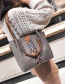 Fashion Light Gray Square Shape Decorated Shoulder Bag (2 Pcs)