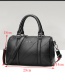 Fashion Black Grid Design Pure Color Shoulder Bag