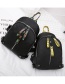 Fashion Yellow Ribbon Decorated Simple Backpack