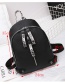 Fashion Gray Ribbon Decorated Simple Backpack