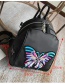 Fashion Black Butterlfy Pattern Decorated Mini Backpack