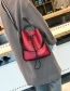 Fashion Gray Pure Color Decorated Shoulder Bag(2pcs)