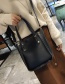Fashion Black Bucket Shape Design Pure Color Bags(2pcs)