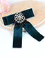 Fashion Red Bead Decorated Bowknot Brooch