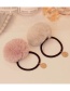 Lovely Dark Brown Fuzzy Ball Decorated Pure Color Hair Band