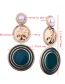 Fashion White Round Shape Decorated Long Pearl Earrings