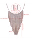 Fashion Gold Color Full Diamond Decorated Tassel Jewelry Sets