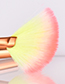 Trendy Yellow+pink Color Mathcing Design Simple Eye Brush(10pcs)