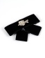 Trendy Black Bee Shape Decorated Bowknot Brooch