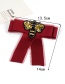 Trendy Claret Red Bee Shape Decorated Bowknot Brooch