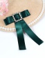 Fashion Red Square Shape Diamond Decorated Bowknot Brooch