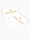 Fashion Brown Square Shape Design Simple Card(100pcs)