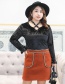 Fashion Black Pearls Decorated Hollow Out Blouse