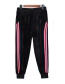 Trendy Black Stripe Pattern Decorated Long Pants