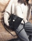 Fashion Gray Tassel Decorated Pure Color Shoulder Bag