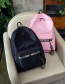 Fashion Pink Letter Pattern Decorated Backpack