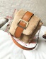 Fashion Khaki Pure Color Decorated Shoulder Bag