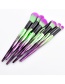 Fashion Purple Coloa-matching Decorated Brushes(7pcs)