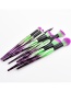 Fashion Purple Coloa-matching Decorated Brushes(8pcs)
