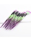 Fashion Purple Coloa-matching Decorated Brushes(10pcs)