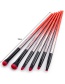 Fashion Red Color-matching Decorated Brushes (6pcs)