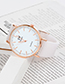 Fashion Pink Pure Color Decorated Watch