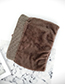 Lovely Coffee Color-matching Decorated Bib Scarf