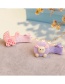Fashion Pink Baby Carriage Shape Decorated Hair Clip