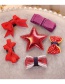 Lovely Purple Star Shape Decorated Bowknot Hair Clip(6pcs)