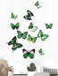 Lovely Blue Butterfly Shape Decorated Ornament (12pcs)