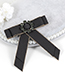 Fashion Gray Flower Shape Decorated Bowknot Brooch