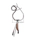 Fashion Blue+silver Color Tassel Decorated Necklace