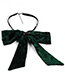 Elegant Green Round Shape Decorated Bowknot Brooch