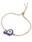 Personlity Sapphire Blue Eye Shape Decorated Bracelet