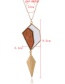 Personlity Khaki Geometric Shape Decorated Necklace