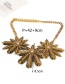 Fashion Silver Color Flowers Shape Decorated Necklace