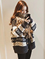Fashion Dark Gray V Neckline Design Thicken Christmas Sweater