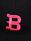 Fashion Black Letter B Shape Decorated Hat