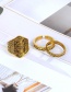 Fashion Silver Color Flower Pattern Decorated Ring Sets(10pcs)