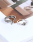 Fashion Silver Color Flower Pattern Decorated Ring Sets(6pcs)