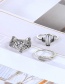 Fashion Silver Color Hollow Out Design Pure Color Ring Sets(6pcs)